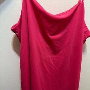 H&M Pink Maxi Slip Dress with Cowl Neck